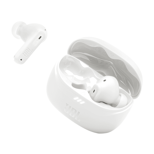 JBL Tune Beam 2 - White - True Wireless Noise Cancelling Earbuds - Detailshot 2